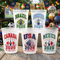 Personalized Frosted Cups for Soccer Fans | Family Party Gift