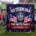 Personalized USA Soccer Watching Party Backdrop 2026 - Family Gift
