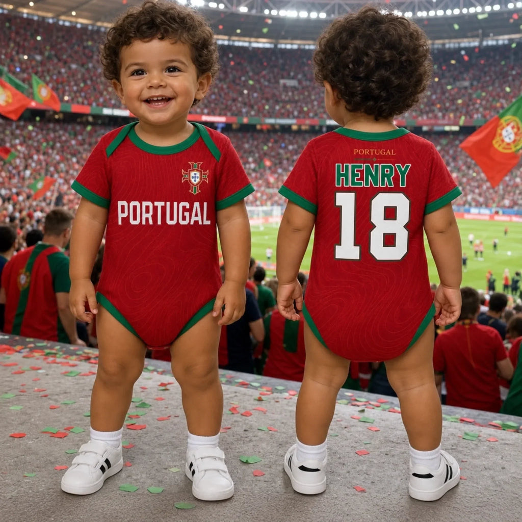 Personalized Argentina Soccer Baby Jersey Bodysuit Custom Name Gift for New Moms & Dads