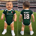Personalized Mexico Eagle Baby Jersey Bodysuit Custom Name Gift