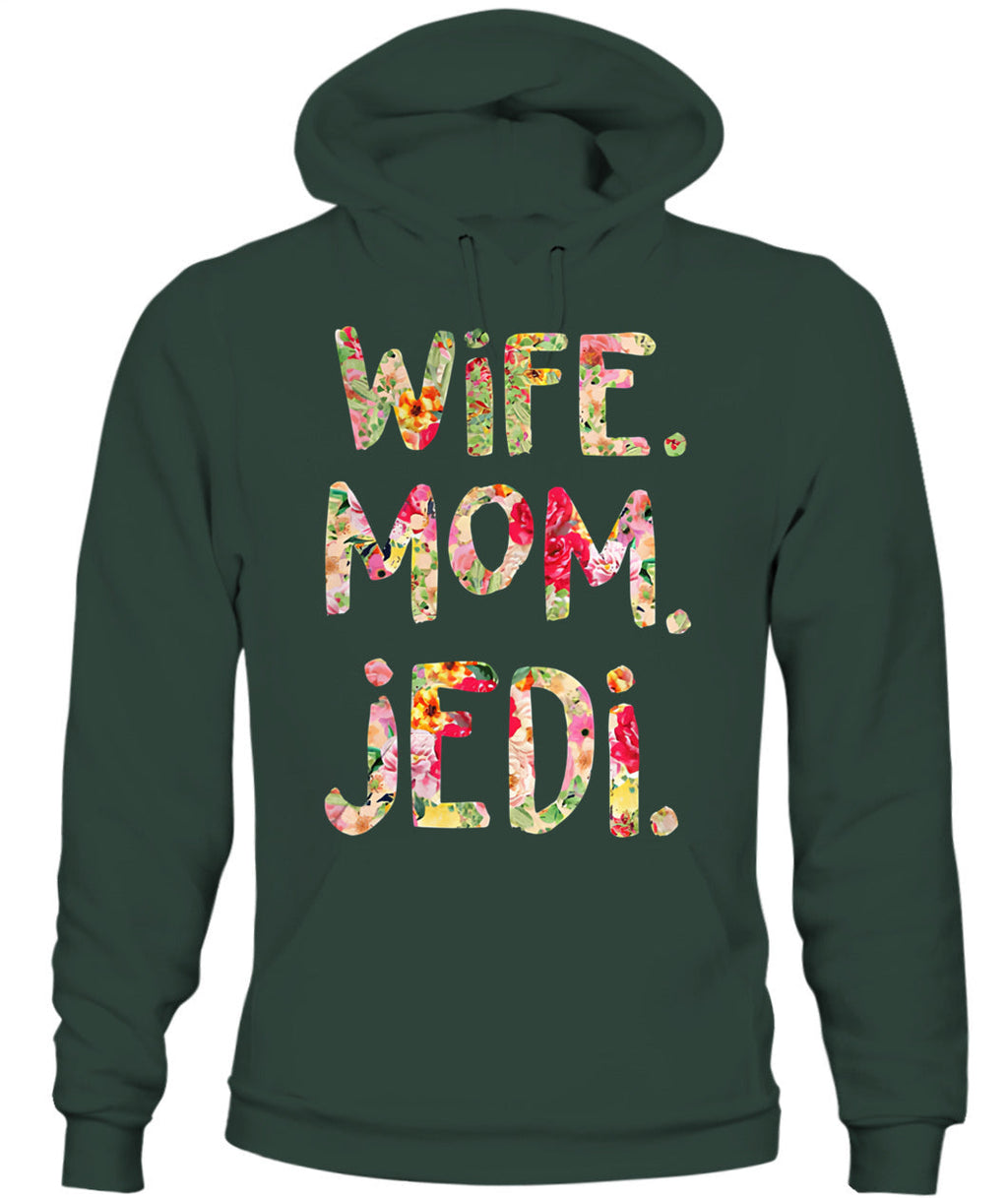 Funny Wife Mom Jedi T-Shirt Gift for Geek Moms GradoCreations