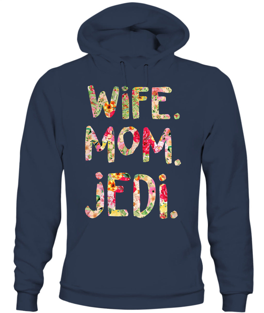 Funny Wife Mom Jedi T-Shirt Gift for Geek Moms GradoCreations