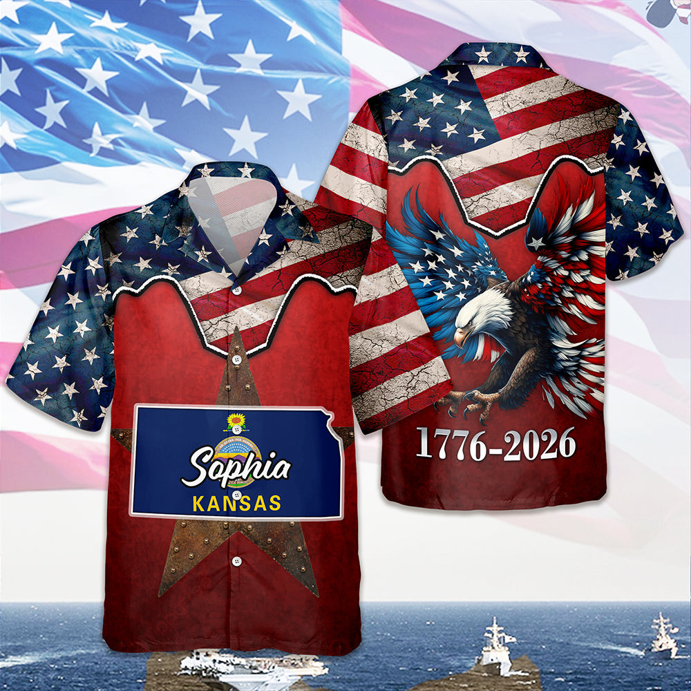 Personalized Hawaiian Shirt Custom Name 250th Anniversary Gift for Dad HN590 - AOP Hawai Shirt GradoCreations