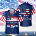 Personalized American Flag Hawaiian Shirt Custom Gift for 4th of July HN590 - AOP Hawai Shirt GradoCreations