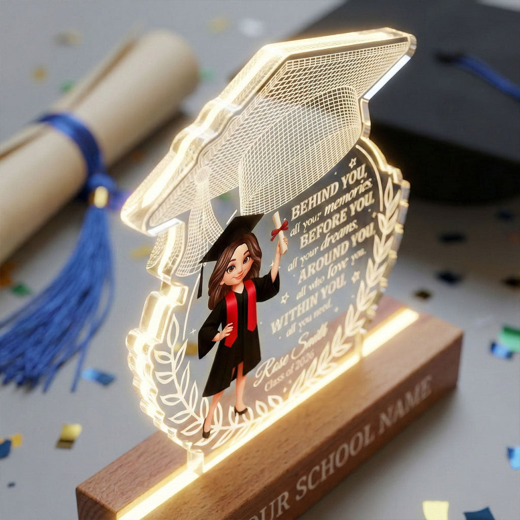 Personalized 3D LED Light Graduation Gift for Class of 2026
