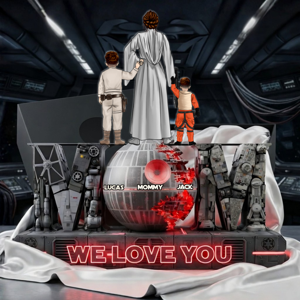 Personalized Acrylic Plaque 'We Love You' Unique Gift for Mom Acrylic Plaque GradoCreations