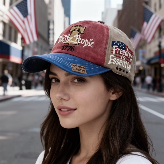 Personalized USA Embroidered Cap 250th Anniversary Gift HN590 - Embroidery Hat Josh GradoCreations