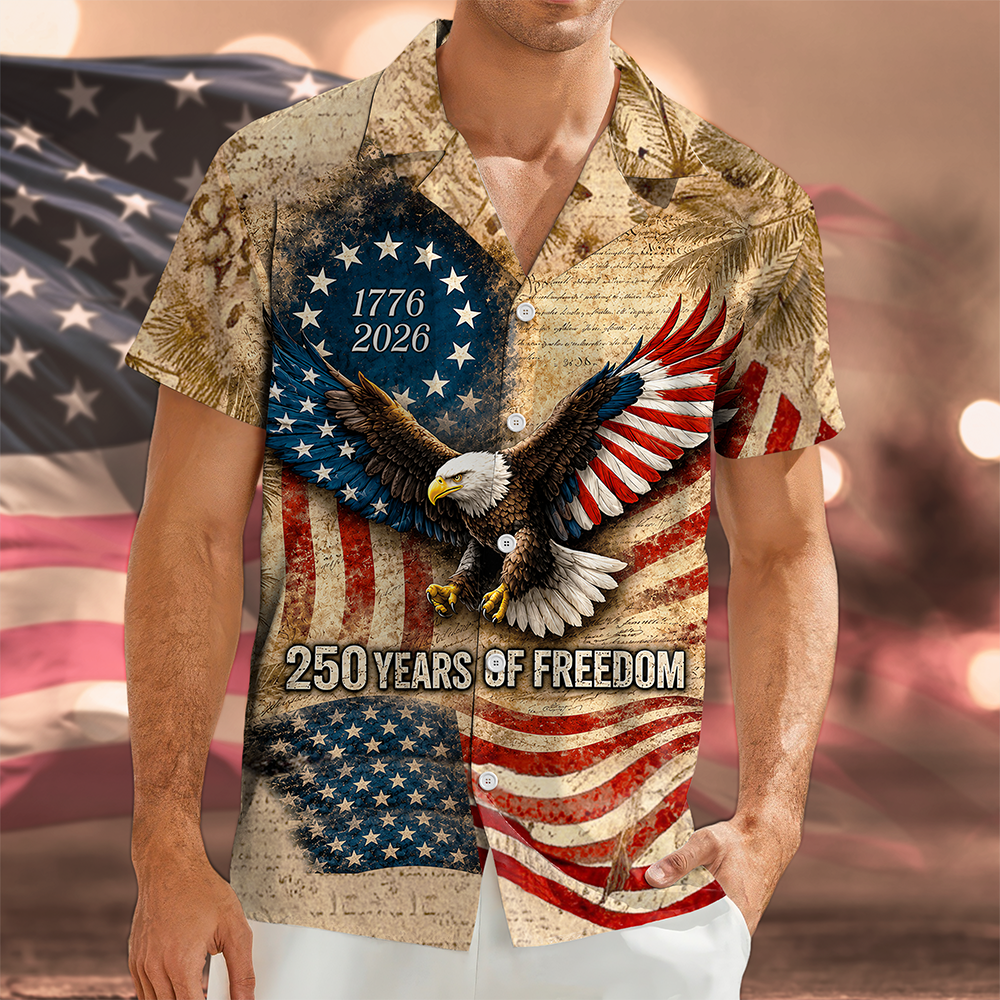 Personalized Hawaiian Shirt 250 Years of Freedom Gift Idea HN590 - AOP Hawai Shirt GradoCreations