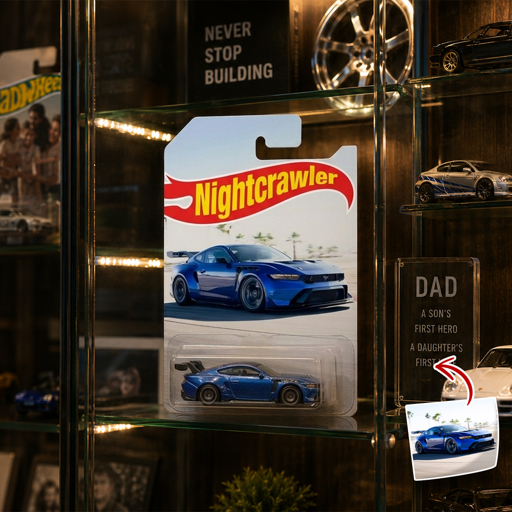Personalized Car Photo Wheels Custom Gift for Dad Car Lovers HN590 - Hot Wheels GradoCreations