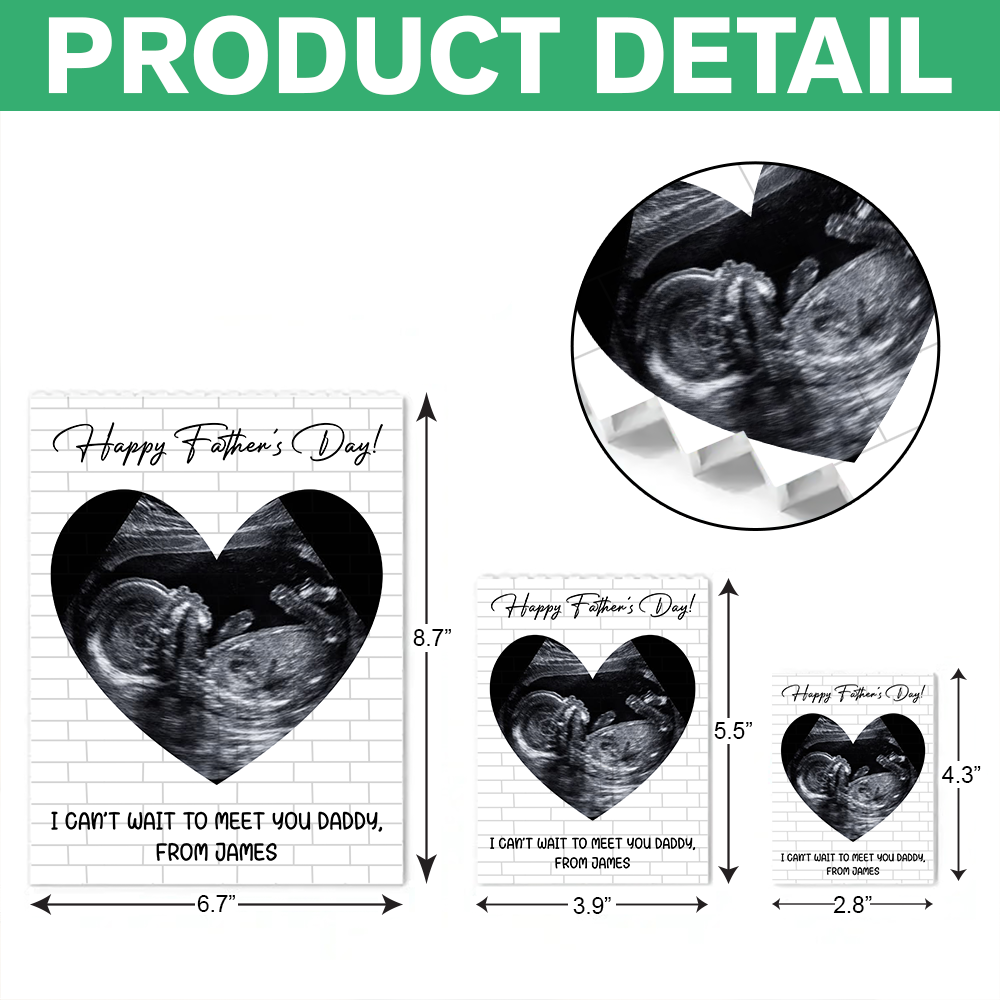 Personalized Photo Building Block Gift for Dad Father's Day HN590 - Building Blocks GradoCreations