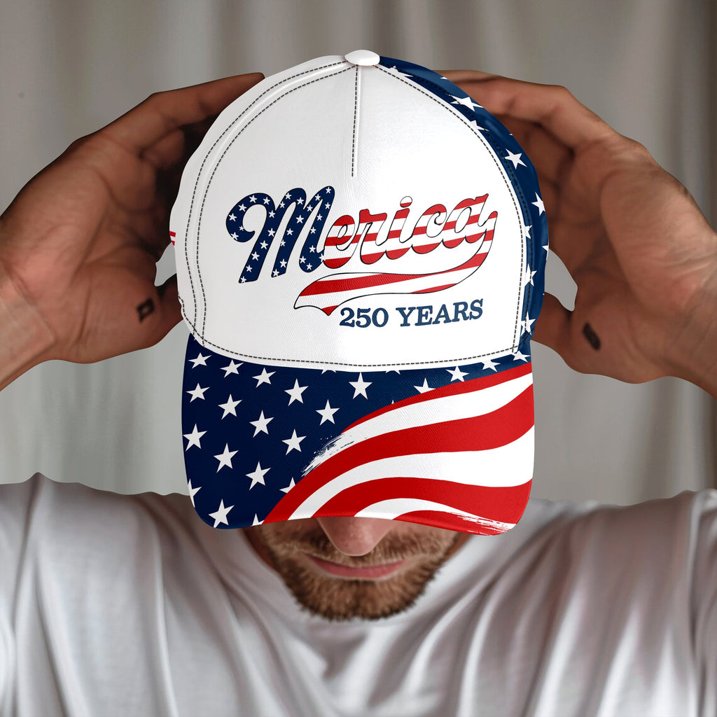Personalized USA Patriotic Classic Cap Custom Name Gift for Dad HN590 - AOP Cap GradoCreations