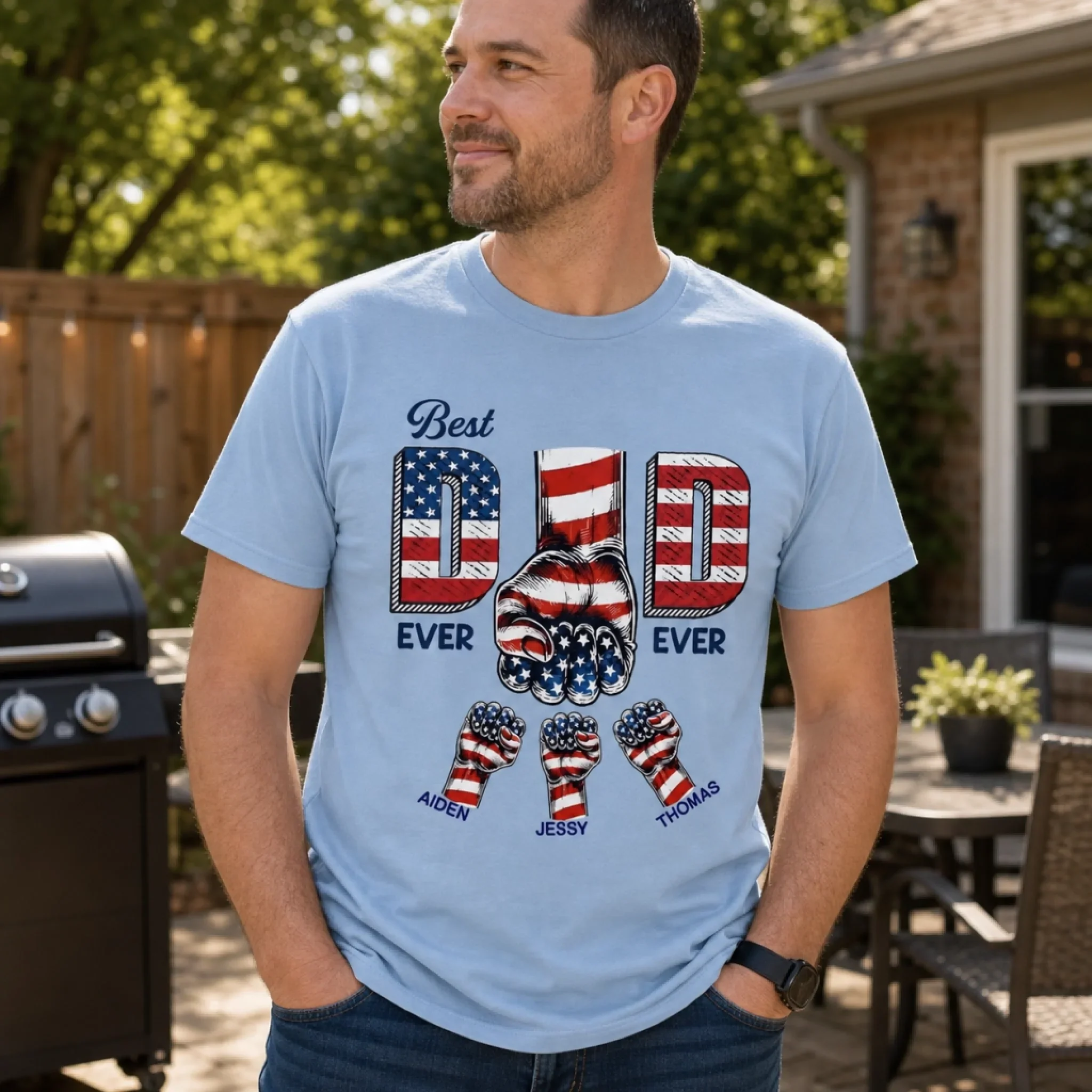 Personalized Patriotic Shirt for Dad | 250th Anniversary Gift