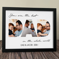 Personalized Photo Frame Custom Dad Picture Gift for Father's Day HN590 - Picture Frame GradoCreations