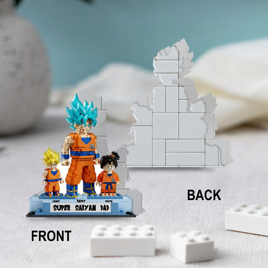 Personalized Super Saiyan Dad Acrylic Plaque Unique Gift