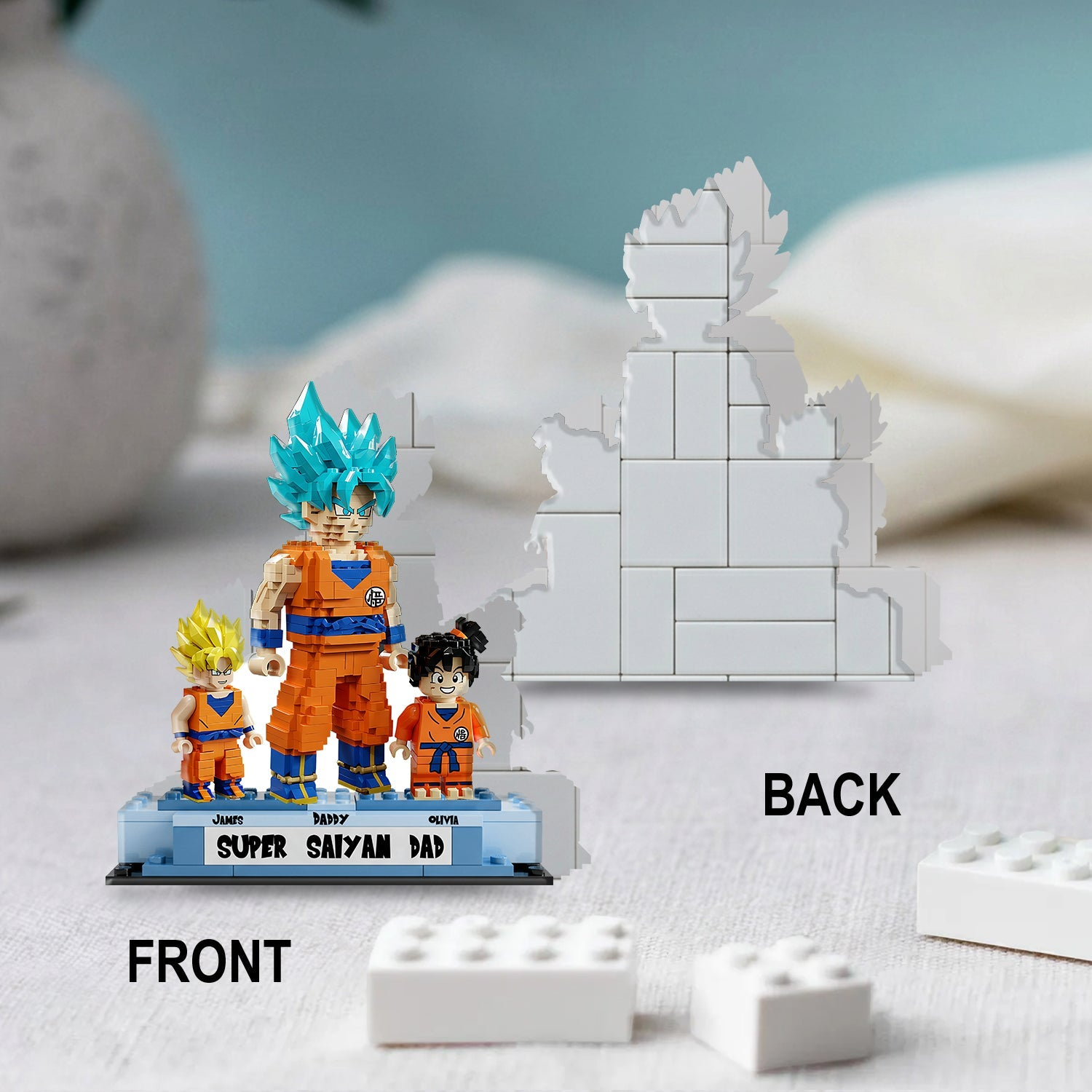 Personalized Super Saiyan Dad Acrylic Plaque Unique Gift