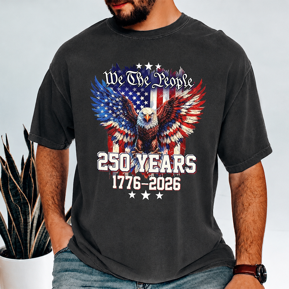 Personalized American Flag Comfort Shirt 250 Years Gift Comfort Shirt GradoCreations
