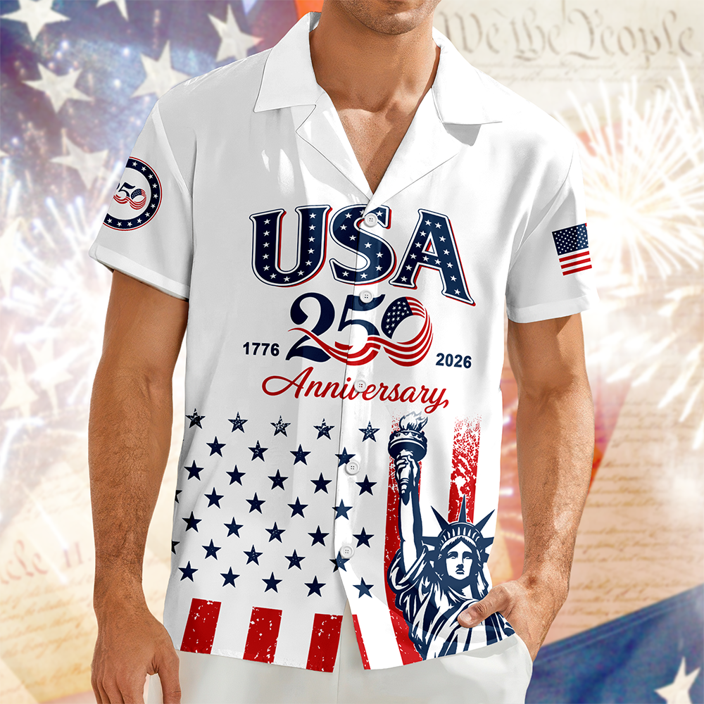 Personalized Hawaiian Shirt USA 250th Anniversary Gift HN590 - AOP Hawai Shirt GradoCreations