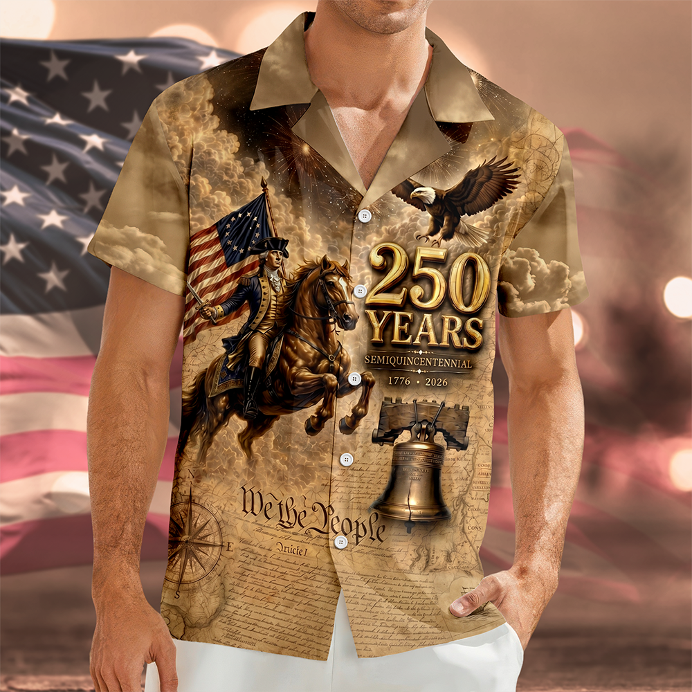 Personalized Hawaiian Shirt 250th Anniversary USA Gift HN590 - AOP Hawai Shirt GradoCreations