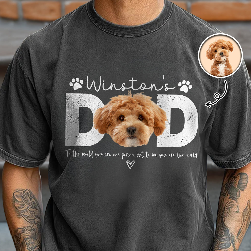 Personalized Photo Comfort Shirt Gift for Dog Dad on Father's Day Comfort Shirt GradoCreations