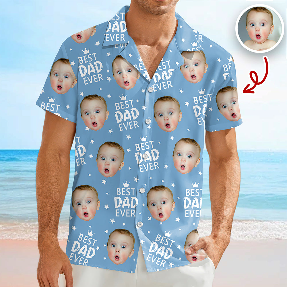 Custom Hawaiian Shirt with Photo Personalized Gift for Dad HN590 - AOP Hawai Shirt GradoCreations