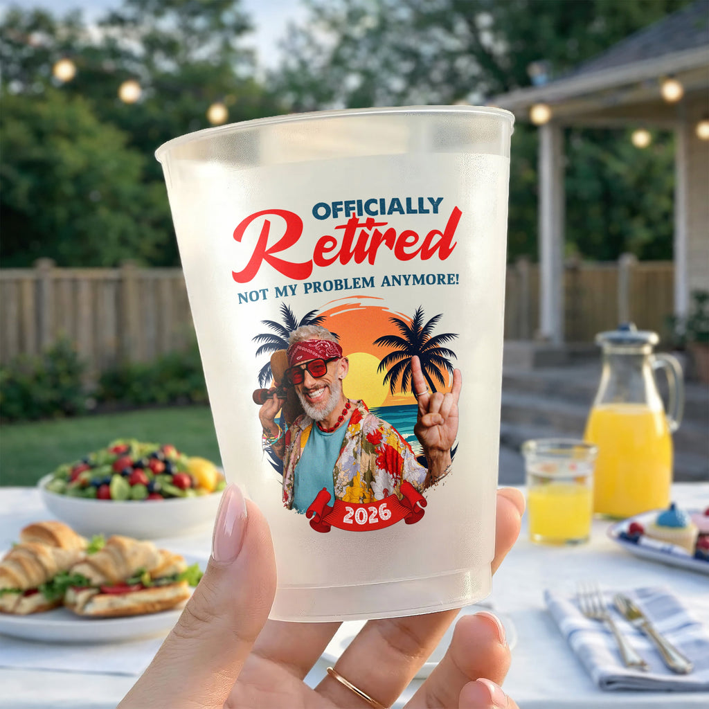 Custom Photo Retirement Cup Personalized Gift for Men/Women HN590 - Cup GradoCreations