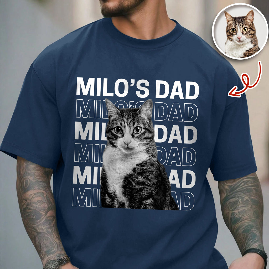 Personalized Dog Cat Photo Comfort Shirt Gift for Dad Mom Comfort Shirt GradoCreations