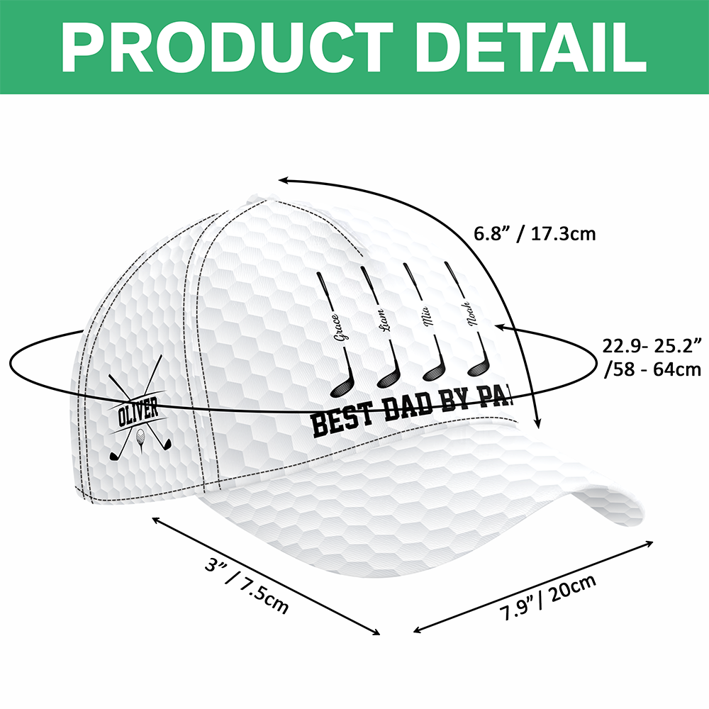 Personalized Golf Cap for Dad Custom Name Gift Idea HN590 - AOP Cap GradoCreations