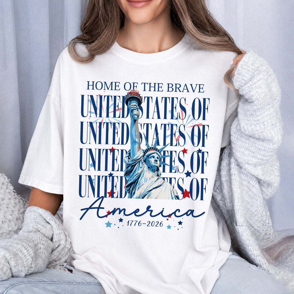 Personalized USA 250 Years Comfort Shirt Independence Day Gift Comfort Shirt GradoCreations