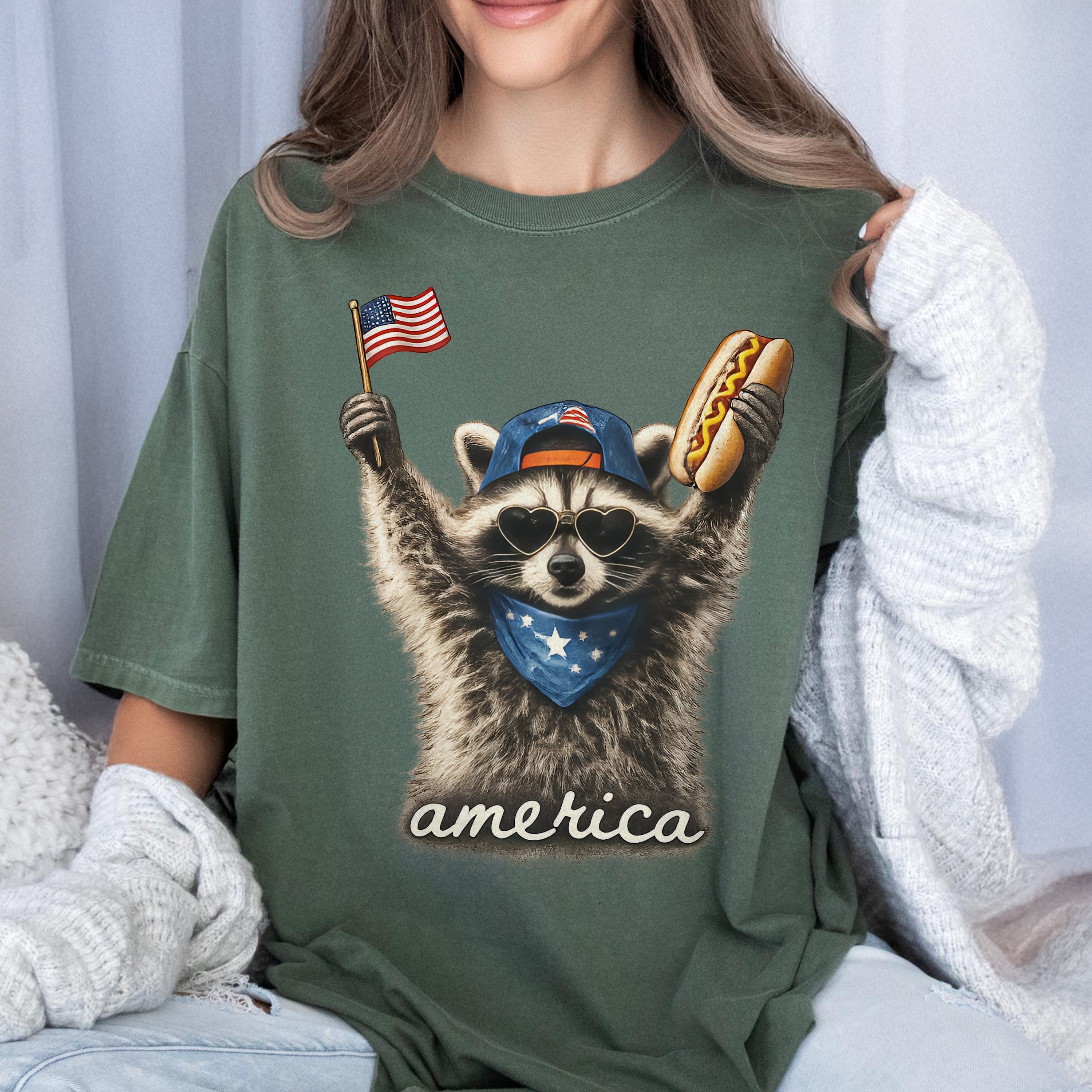 Personalized 4th of July Comfort Shirt Custom Photo Gift Comfort Shirt GradoCreations