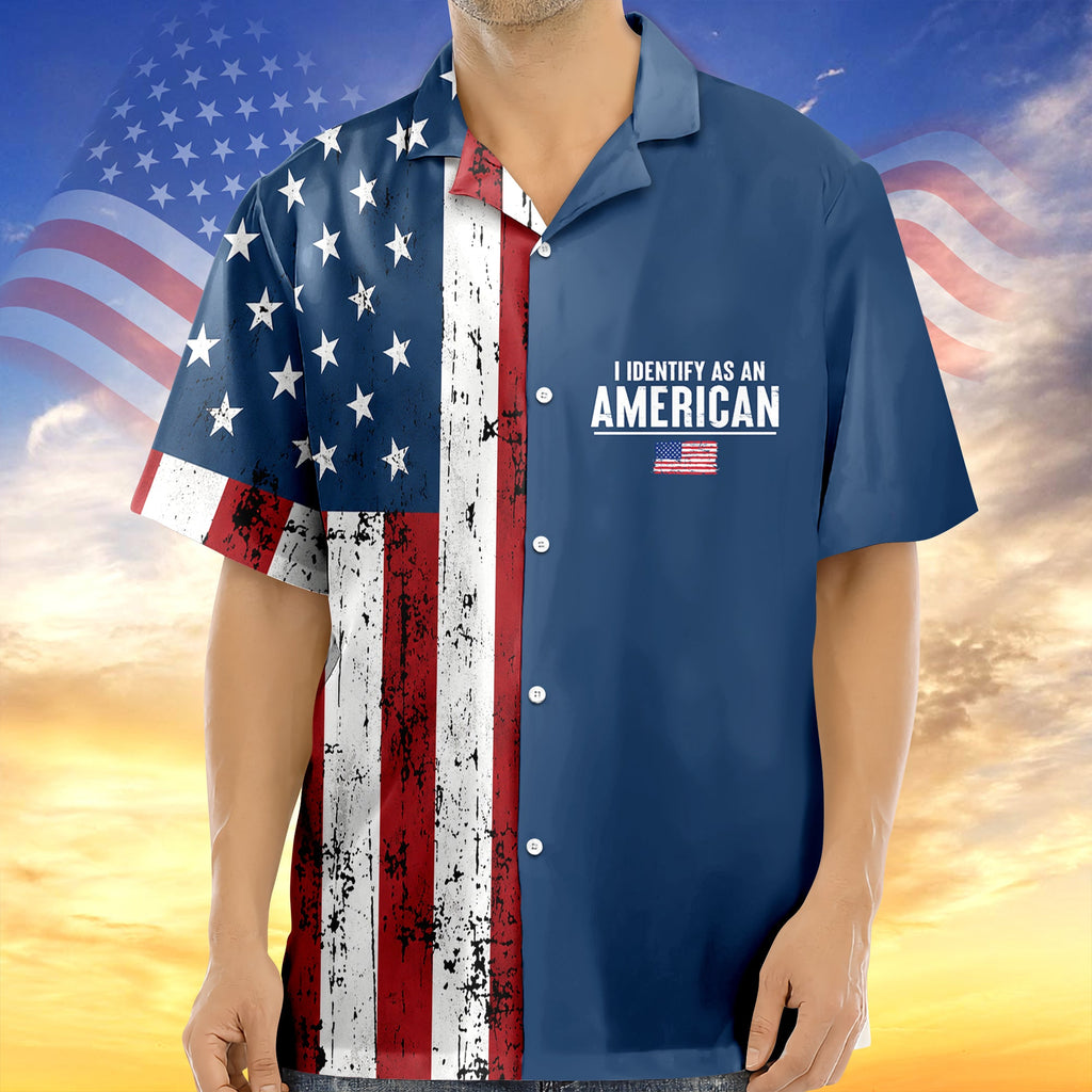 Personalized USA Flag Hawaiian Shirt Custom Name Gift for 4th of July HN590 - AOP Hawai Shirt GradoCreations