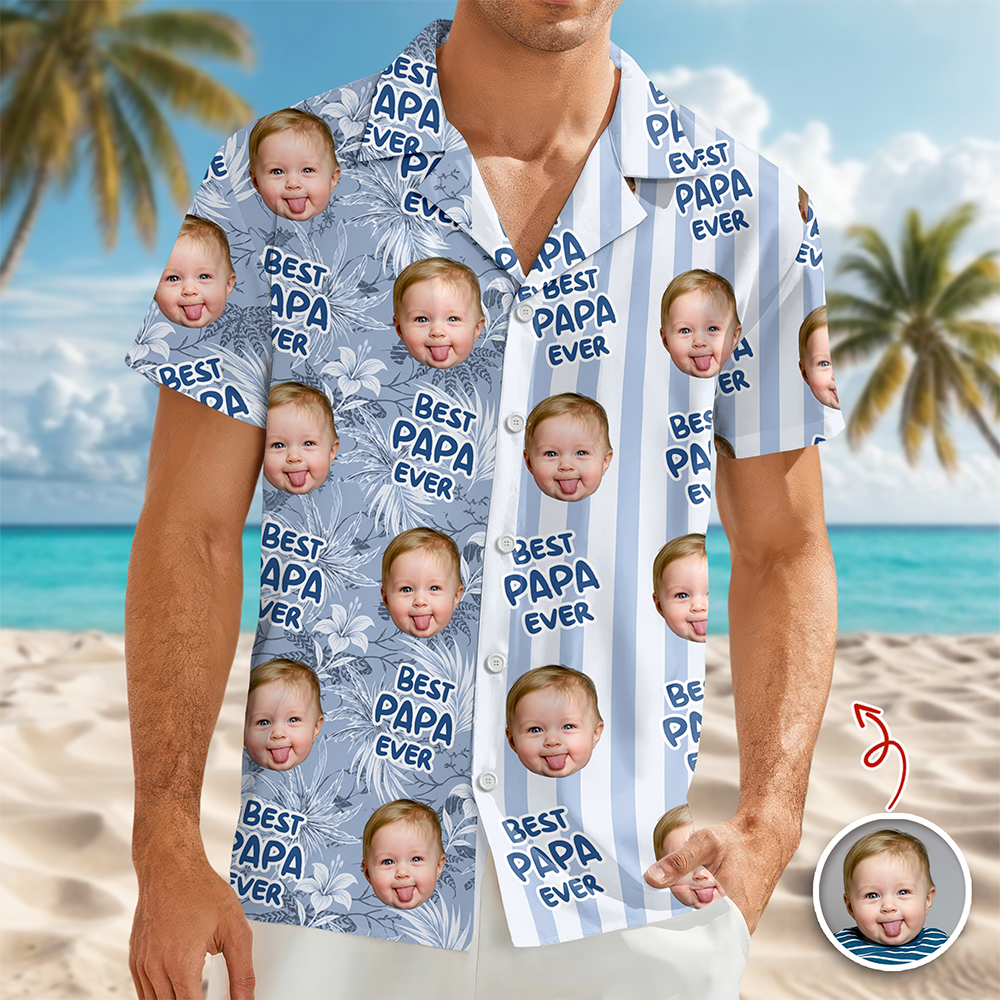 Personalized Tropical Beach Shirt Gift for Dad Father's Day HN590 - AOP Hawai Shirt GradoCreations