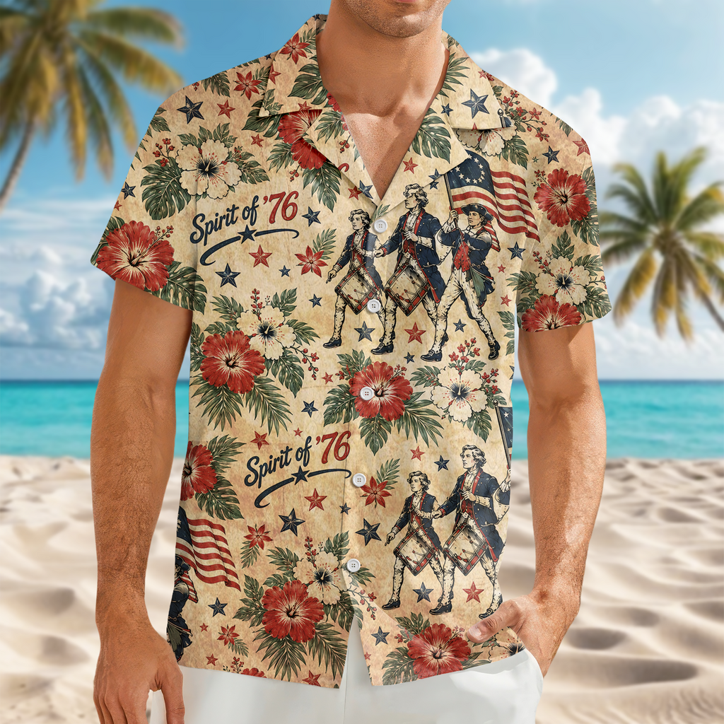 Personalized Hawaiian Shirt 250 Years America Celebration Gift for Dad HN590 - AOP Hawai Shirt GradoCreations