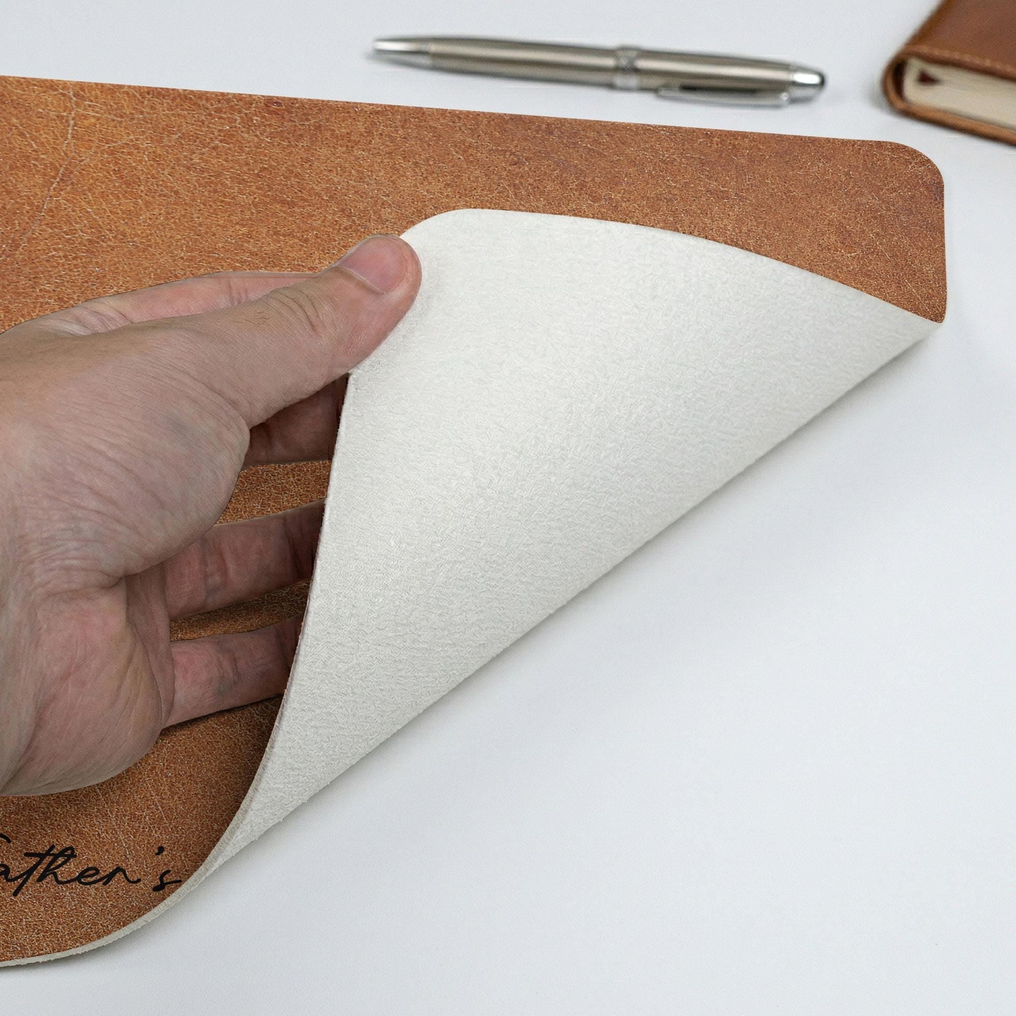 Personalized Desk Mat Custom Photo Sketch Gift for Dad HN590 - Desk Mat AI fix GradoCreations