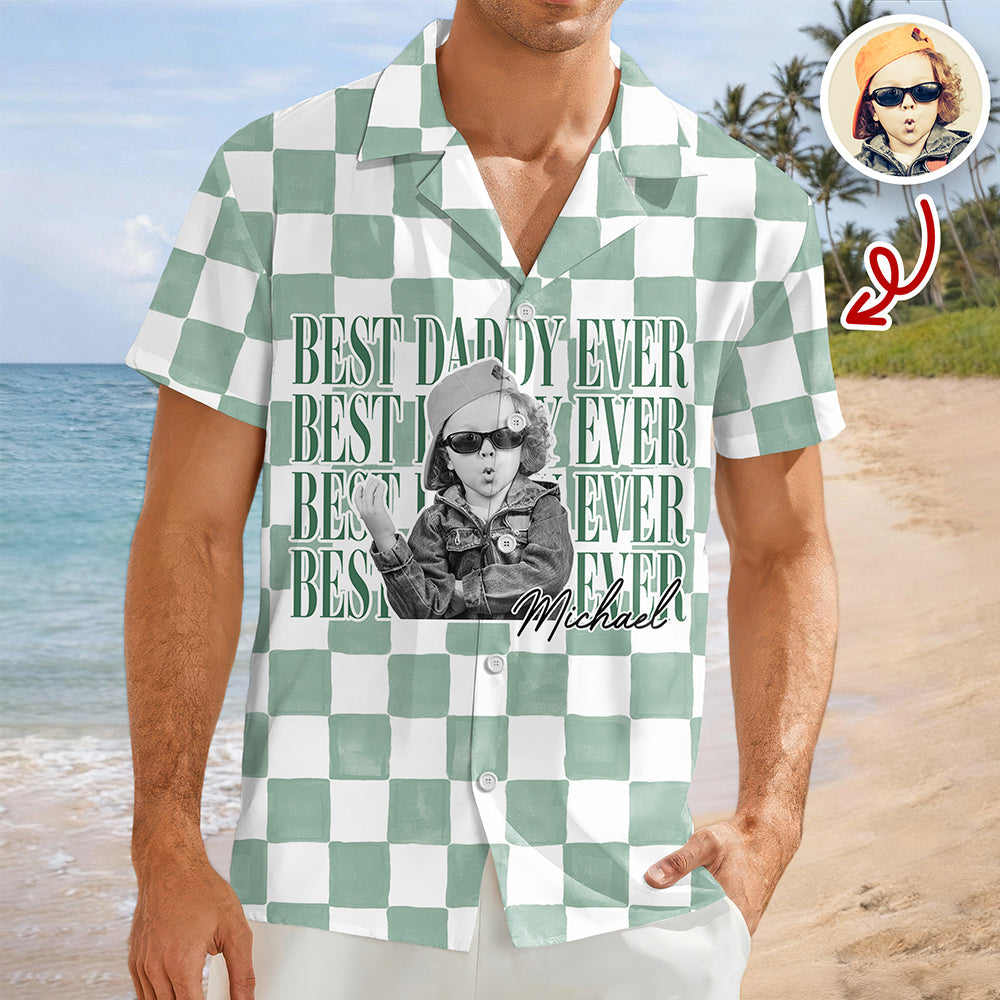 Personalized Vintage Photo Hawaiian Shirt Gift for Dad/Mom HN590 - AOP Hawai Shirt GradoCreations