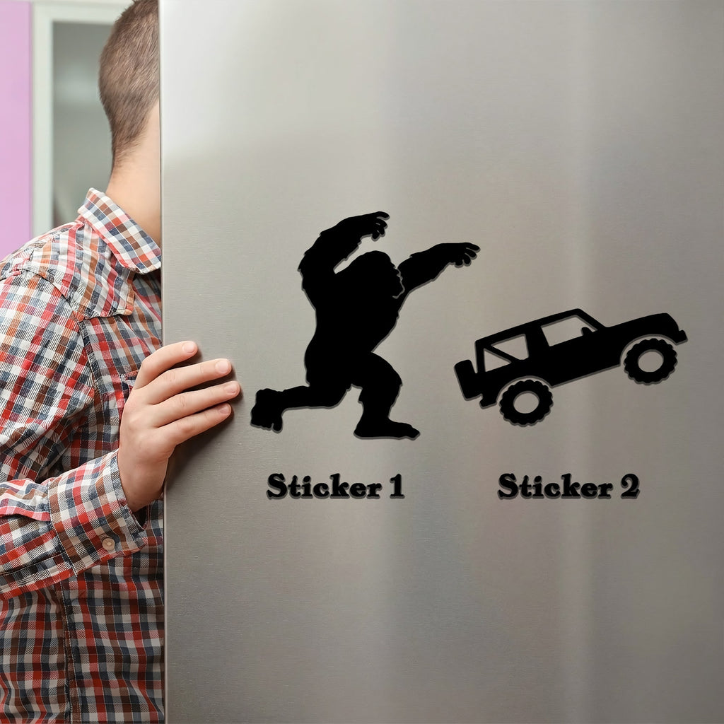 Custom Bigfoot Jeep Magnet Unique Acrylic Decor Gift GradoCreations