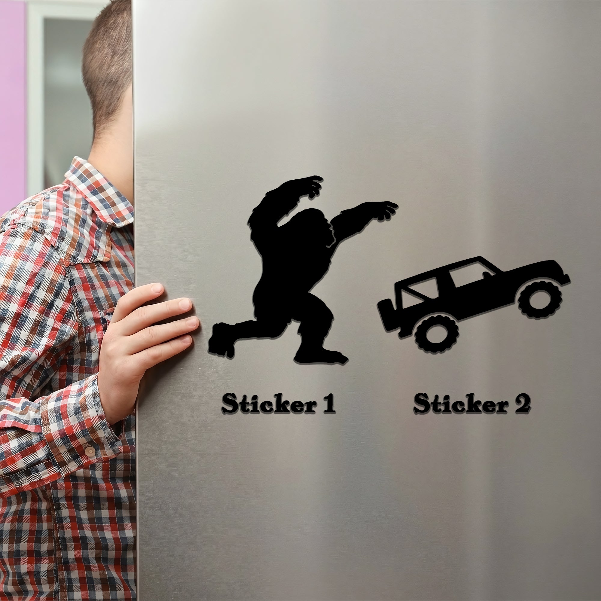 Custom Bigfoot Jeep Magnet Unique Acrylic Decor Gift GradoCreations