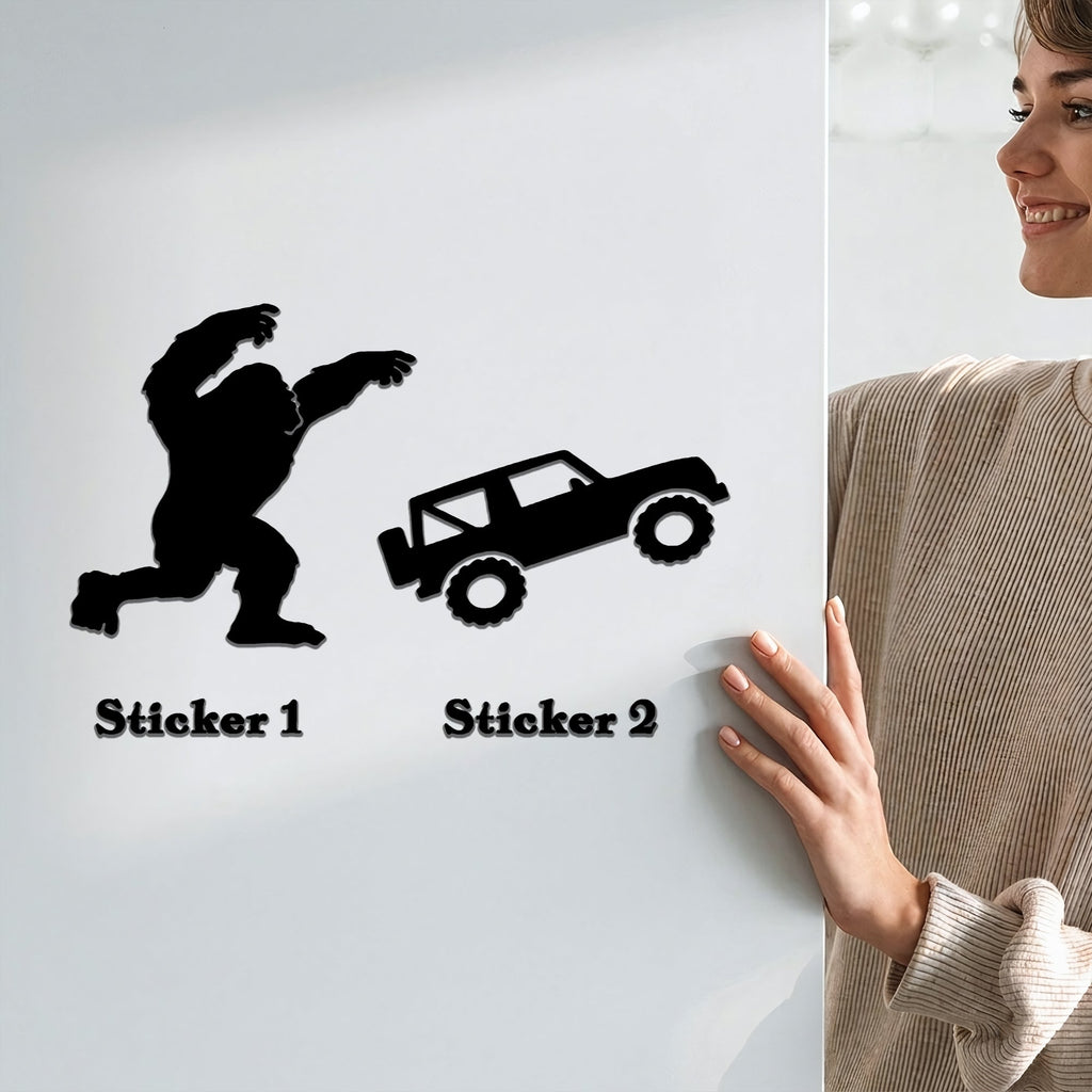 Custom Bigfoot Jeep Magnet Unique Acrylic Decor Gift GradoCreations