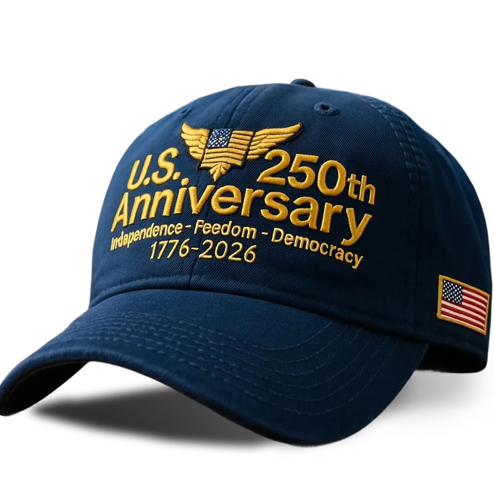 Personalized 250th Anniversary Cap with Eagle Design Gift for Dad HN590 - Embroidery Hat Josh GradoCreations
