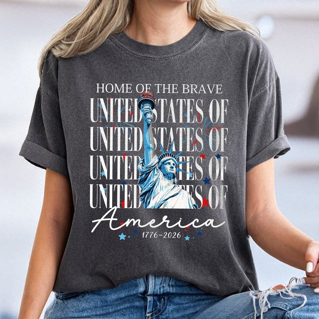 Personalized USA 250 Years Comfort Shirt Independence Day Gift Comfort Shirt GradoCreations
