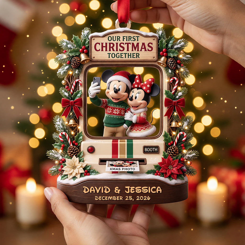 Personalized Acrylic Ornament First Christmas Together Gift for Couples Ornament GradoCreations