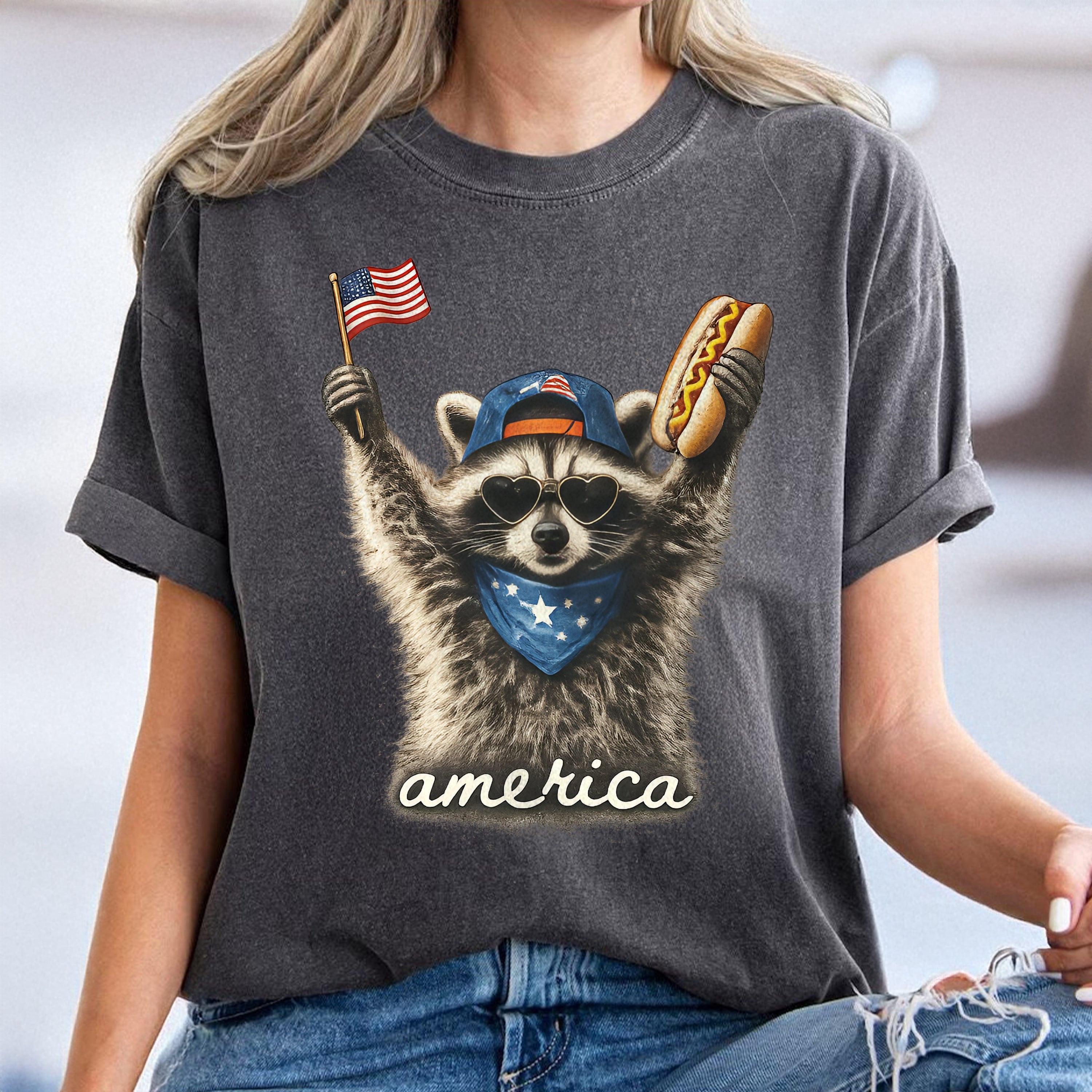 Personalized 4th of July Comfort Shirt Custom Photo Gift Comfort Shirt GradoCreations