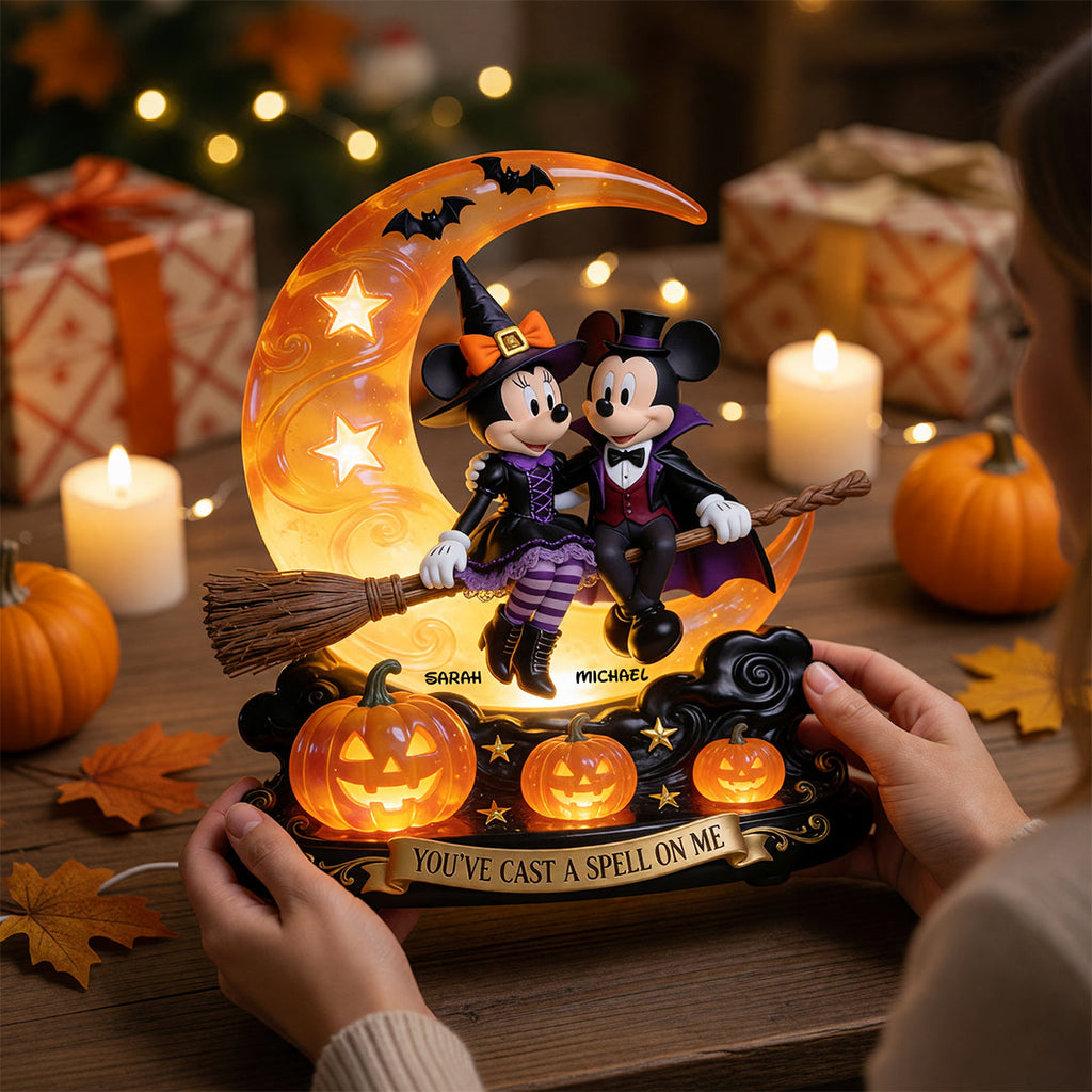Personalized Acrylic Halloween Light Box Custom Name Gift for Couple Acrylic Light Box GradoCreations