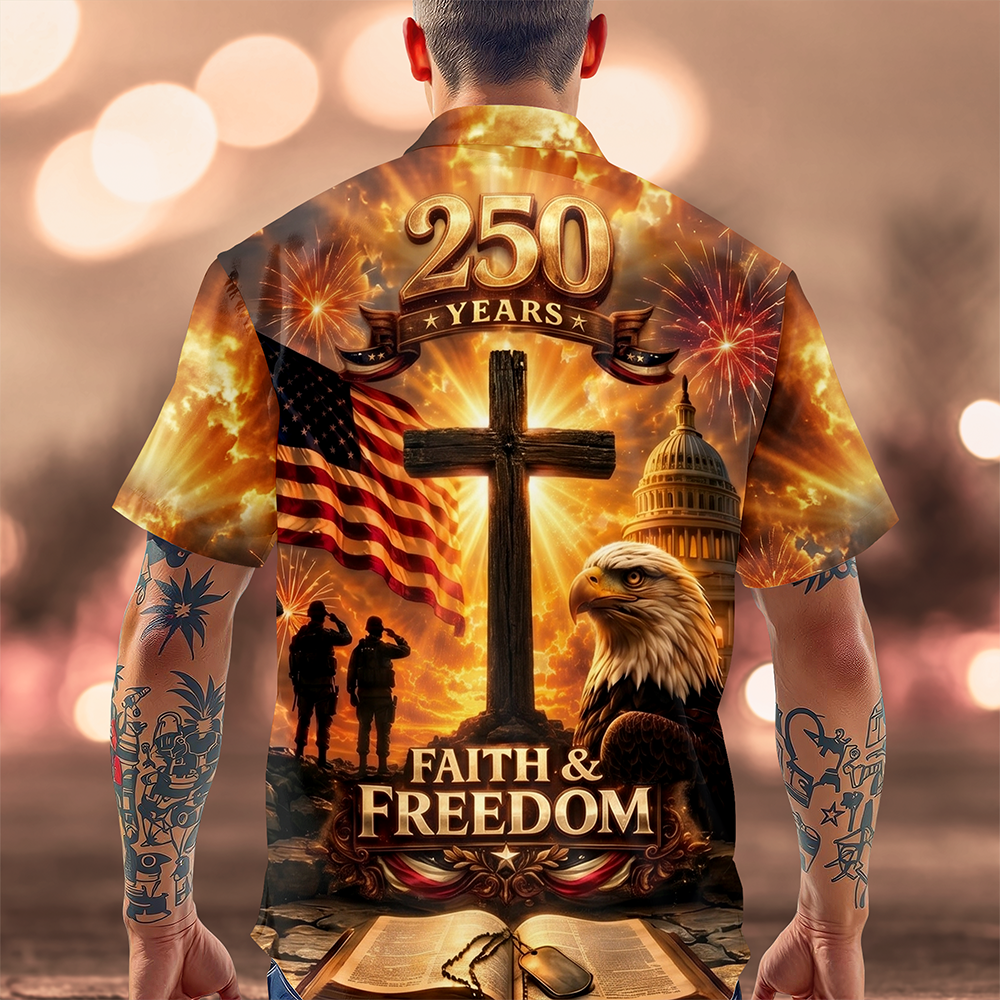 Personalized Hawaiian Shirt 250th Anniversary USA Gift HN590 - AOP Hawai Shirt GradoCreations