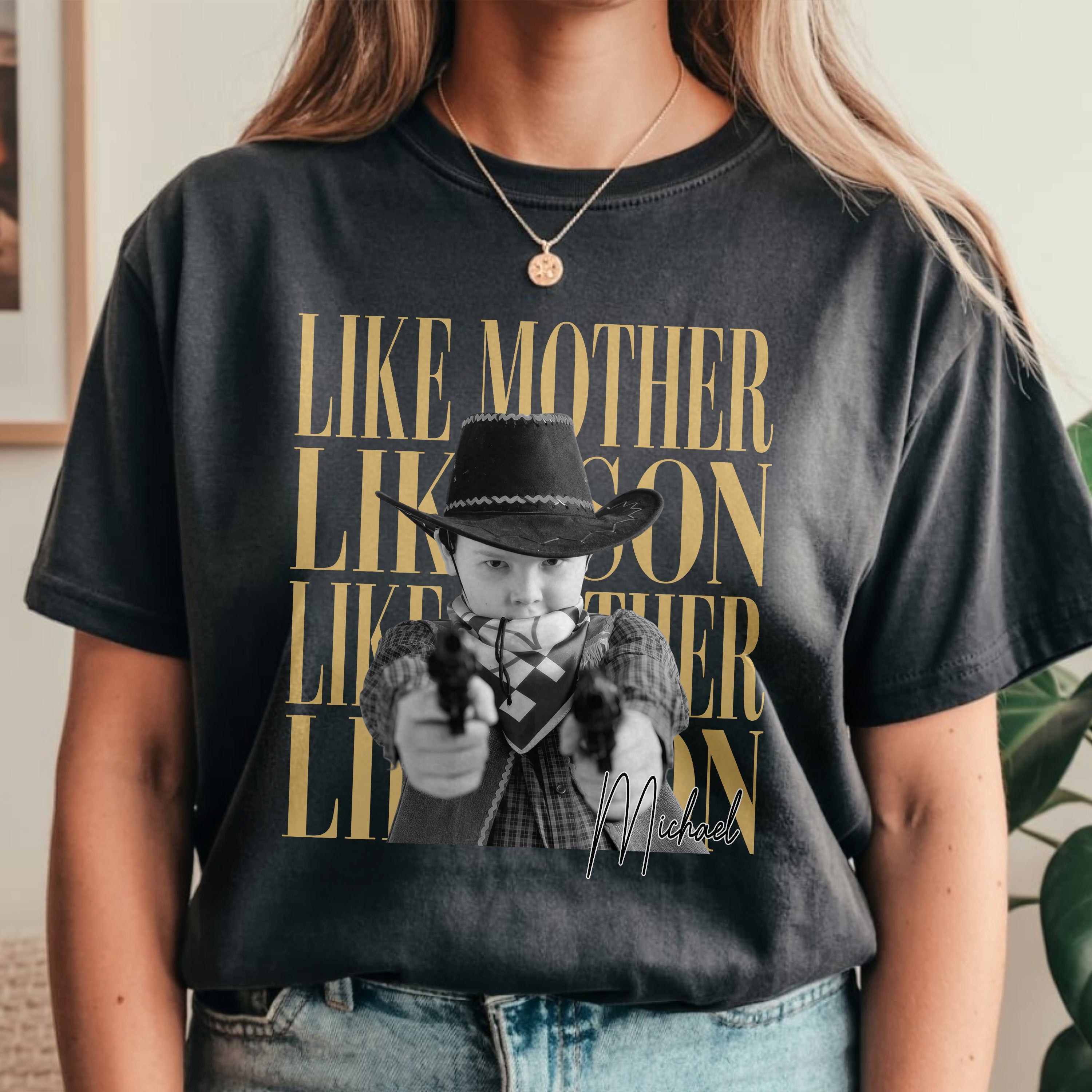 Custom Photo Comfort Shirt Gift for Father & Daughter Comfort Shirt GradoCreations