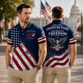 Personalized Men's Patriotic Polo Shirt USA 250th Anniversary Gift HN590 - Men's Polo Shirt GradoCreations
