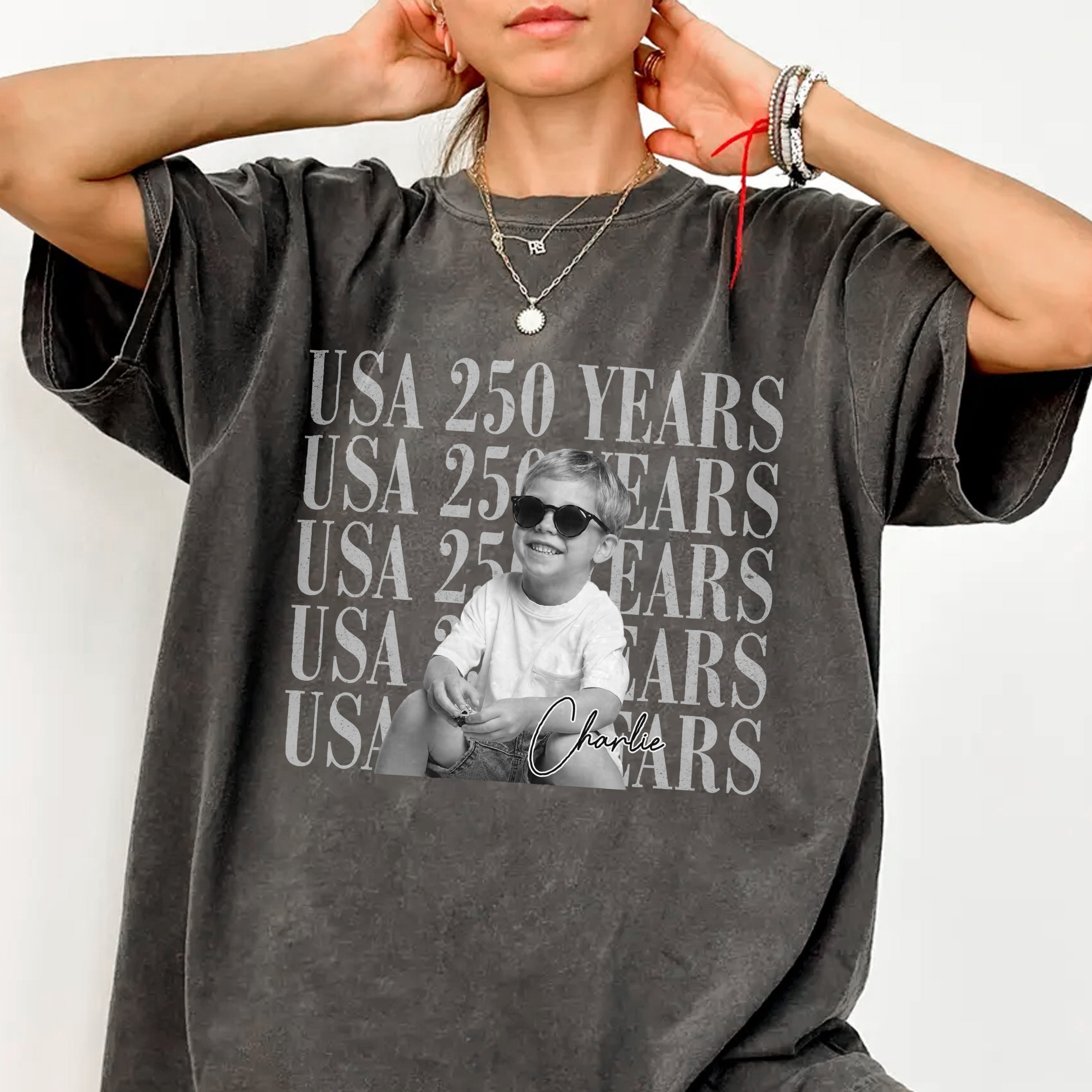 Personalized Vintage Photo Comfort Shirt Custom Apparel Gift Comfort Shirt GradoCreations