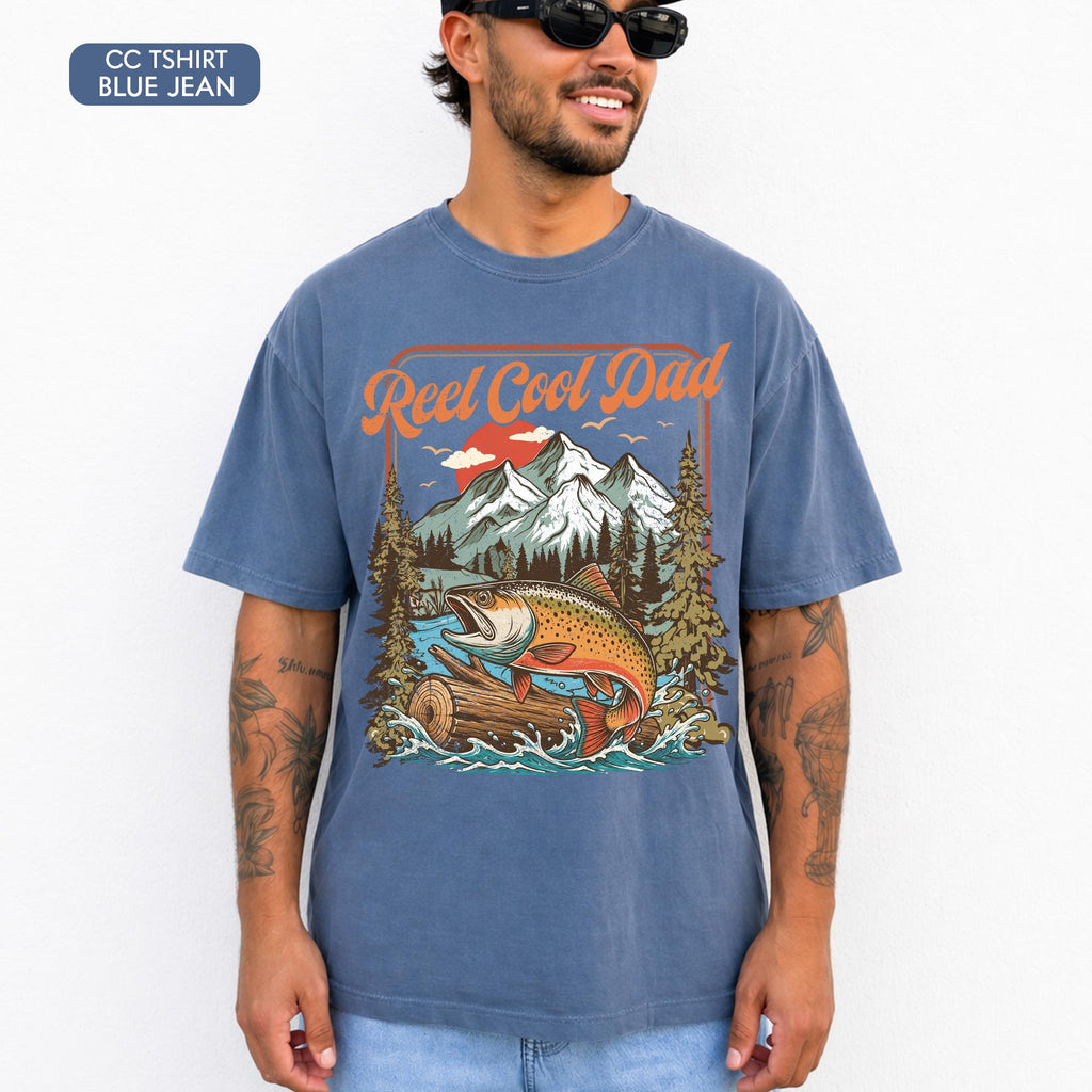 Personalized Fishing Dad Comfort Shirt Gift for Father's Day Comfort Shirt FIX GradoCreations