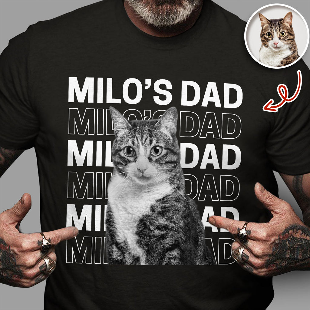 Personalized Dog Cat Photo Comfort Shirt Gift for Dad Mom Comfort Shirt GradoCreations
