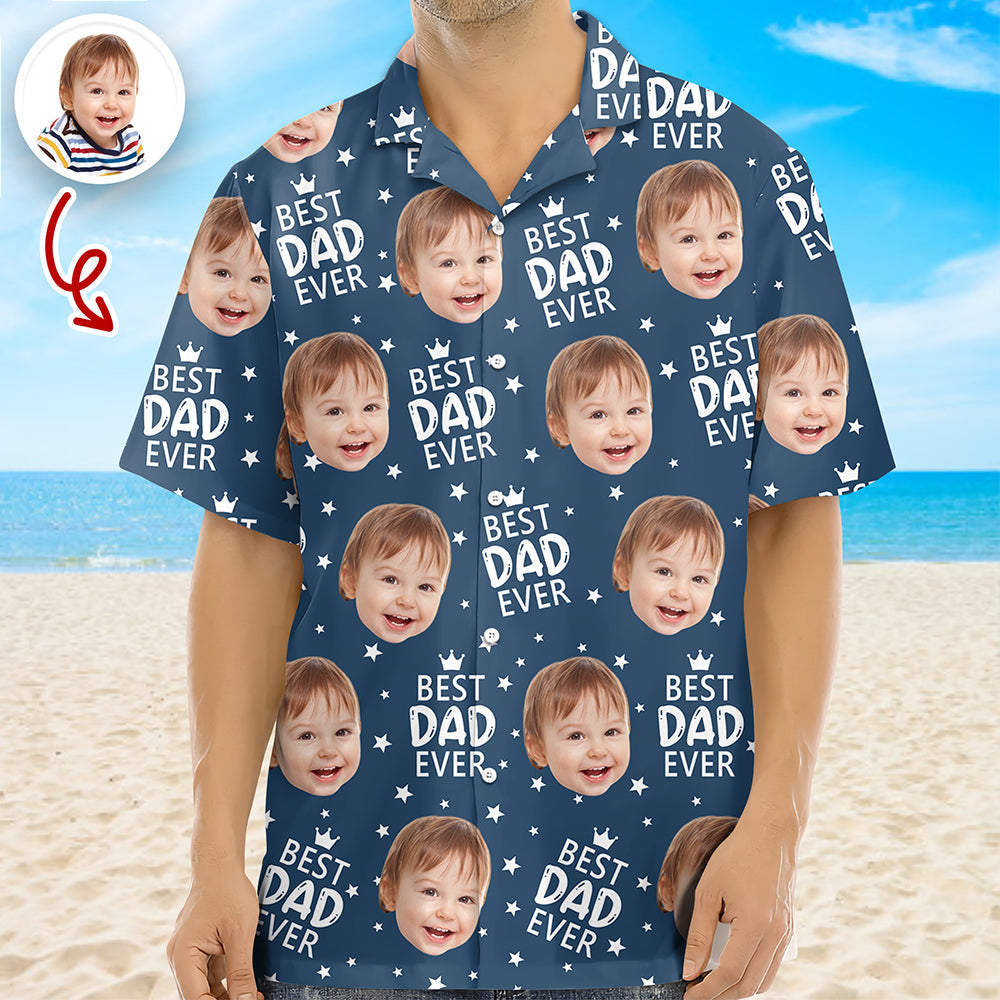 Custom Hawaiian Shirt with Photo Personalized Gift for Dad HN590 - AOP Hawai Shirt GradoCreations
