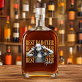 Personalized Vintage Photo Whiskey Bottle Custom Gift for Dad HN590 - Whiskey Bottle GradoCreations